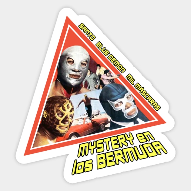Misterio en las Bermudas Sticker by MonsterKidRadio